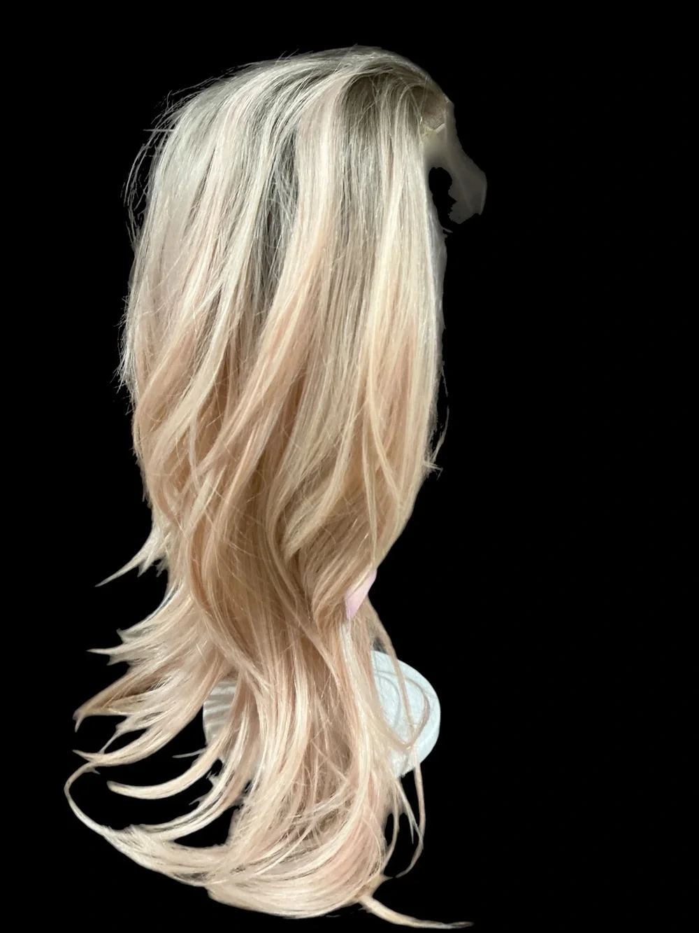 Stacy’s Story Gracie. Long Lace Front Blonde to Pink Ombre Wig